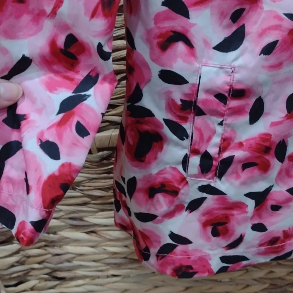 Kate Spade kids rain jacket with flowers size 3T - Picture 4 of 11